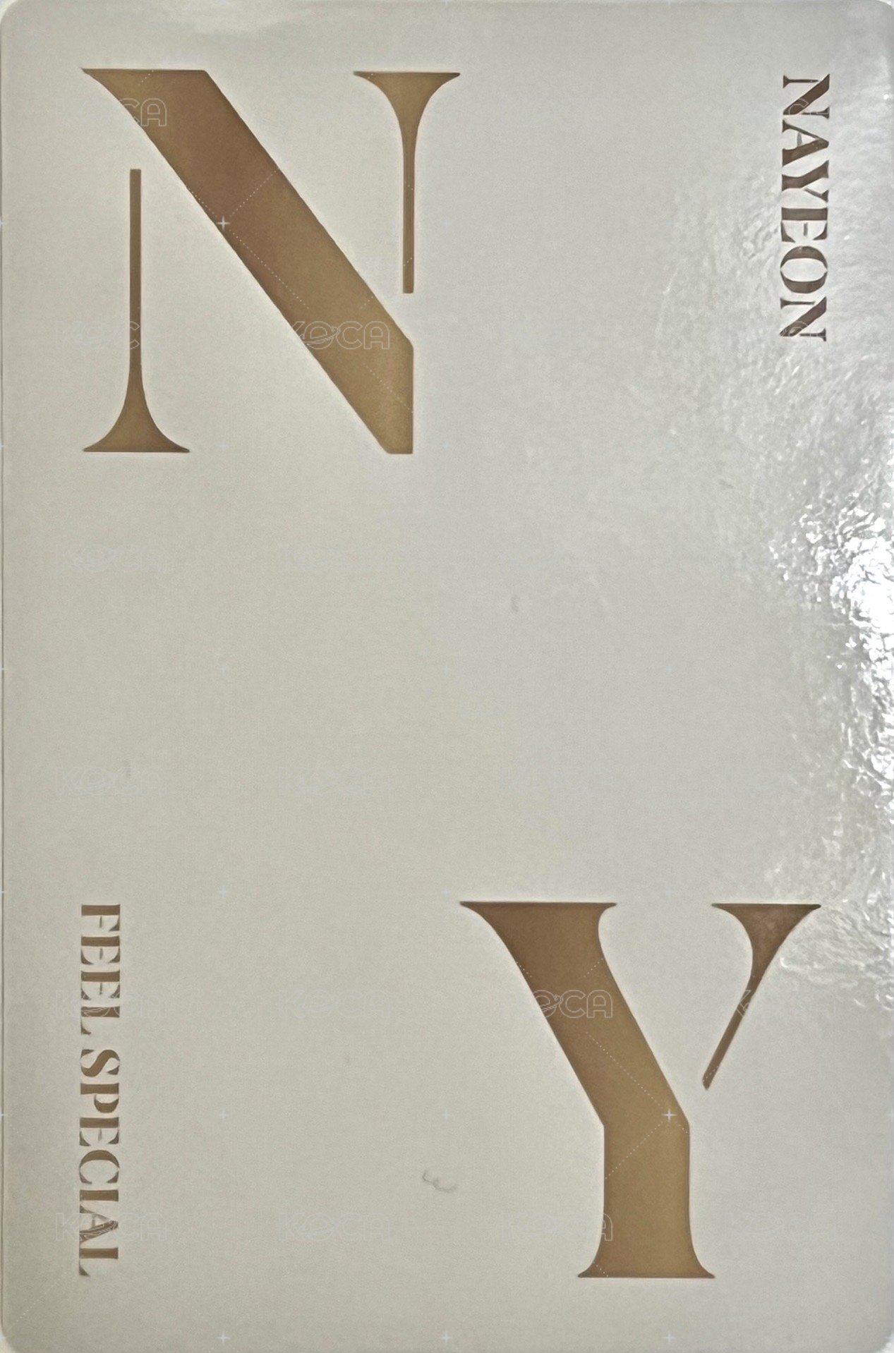 Feel Special 專輯卡 預售禮 背面