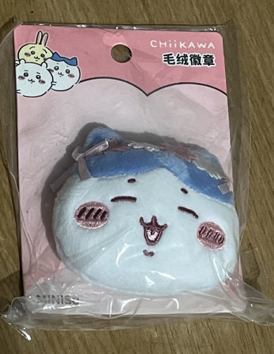 MINISO名創優品Chiikawa吉伊卡哇 櫻花季 毛絨徽章 小八