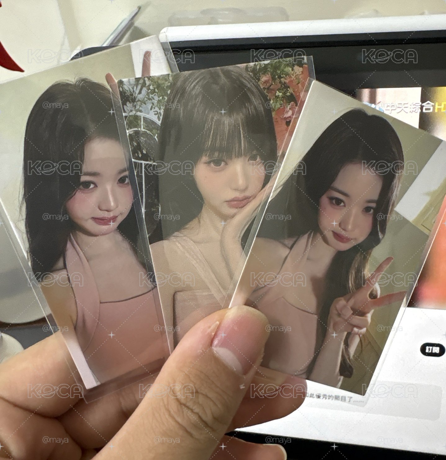  張員瑛 卡詩 代言卡 花仙子 代言員