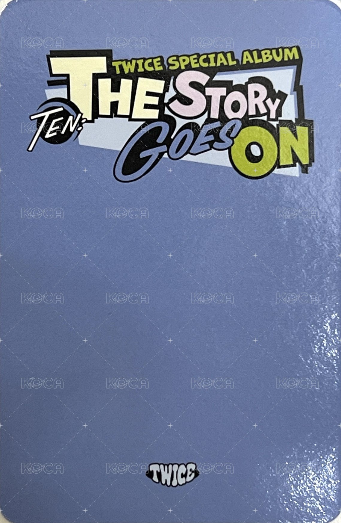 十週年特別專 專輯卡 預售禮 背面