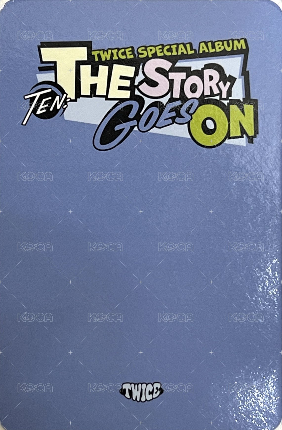 十週年特別專 專輯卡 預售禮 背面