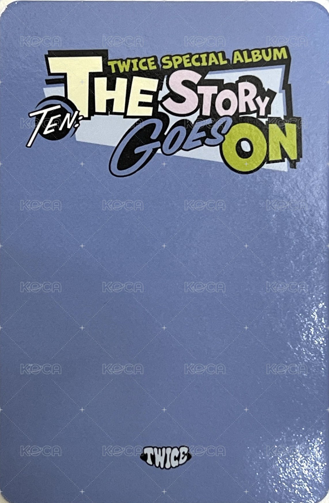 十週年特別專 專輯卡 預售禮 背面