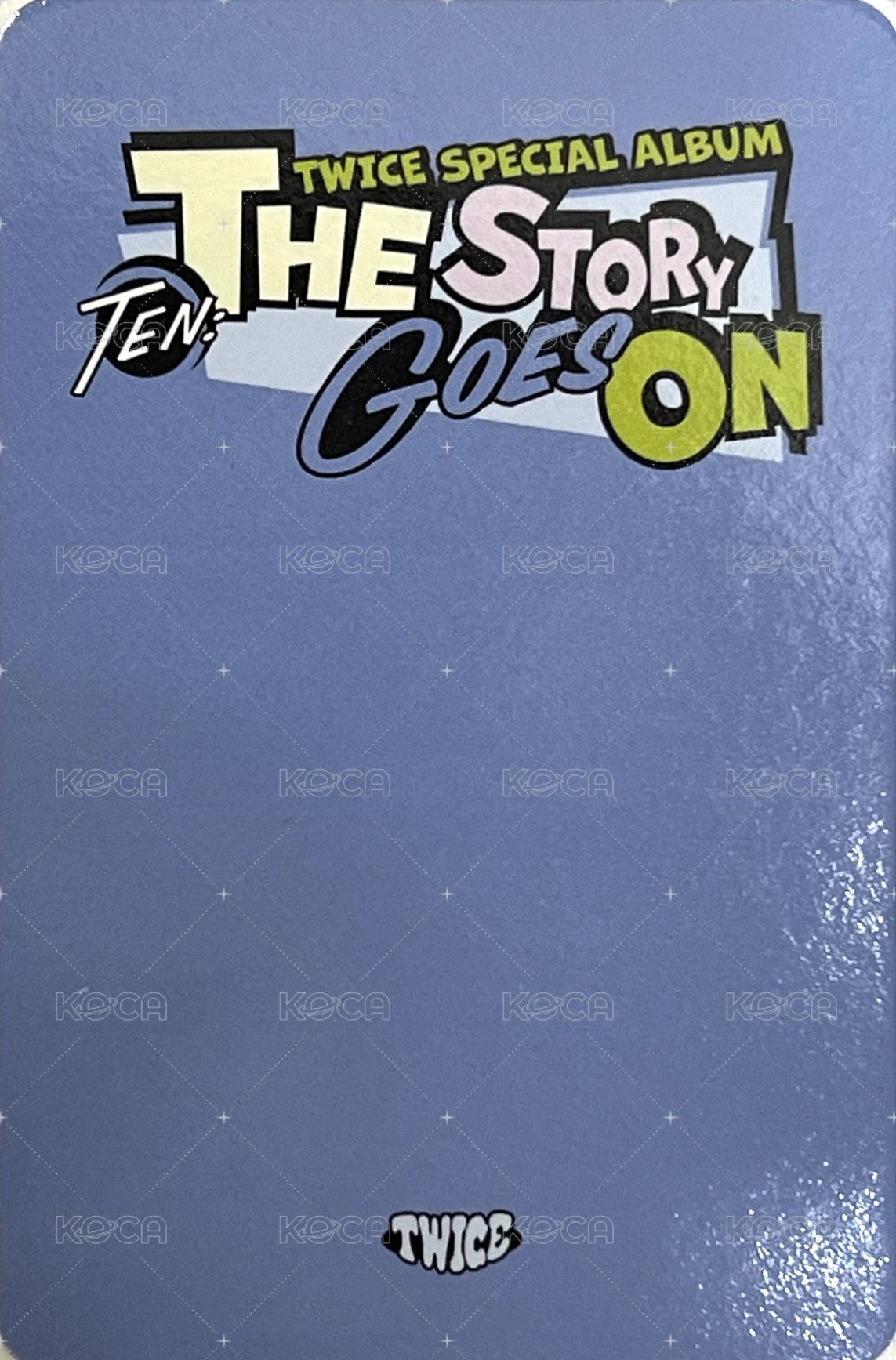 十週年特別專 專輯卡 預售禮 背面