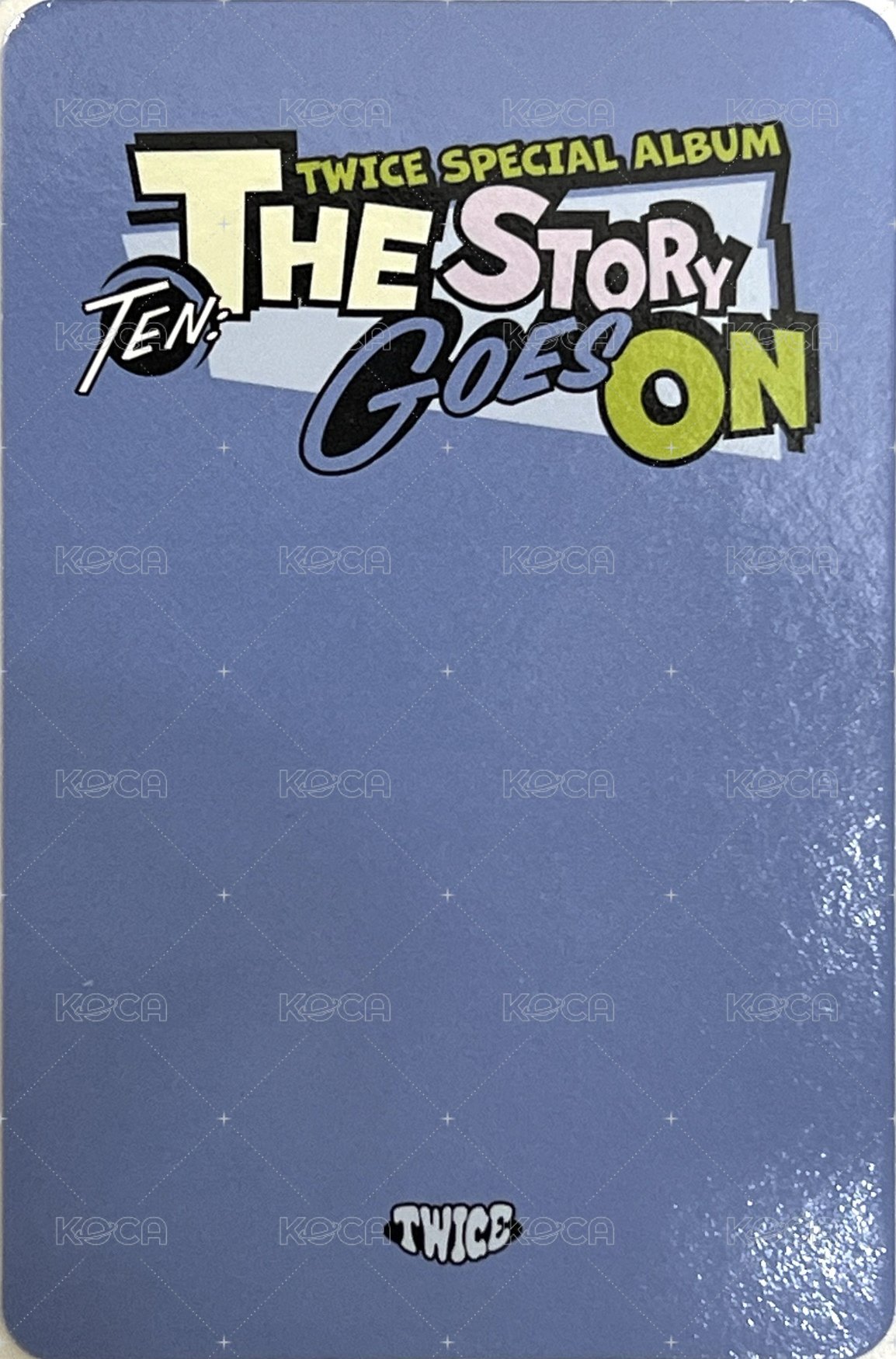 十週年特別專 專輯卡 預售禮 背面