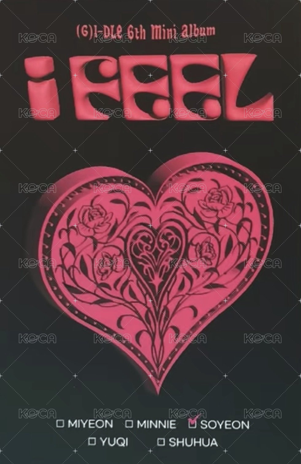 I feel 專輯卡 jc專卡 背面