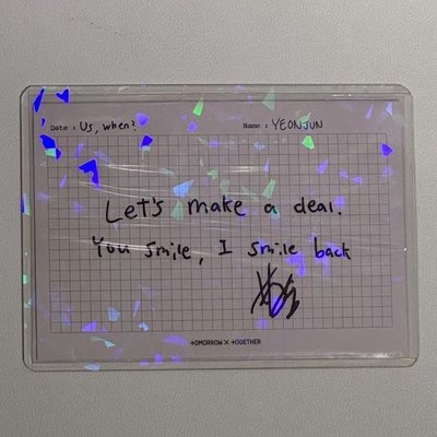 迷七 崔然竣 休寧凱 簽名卡