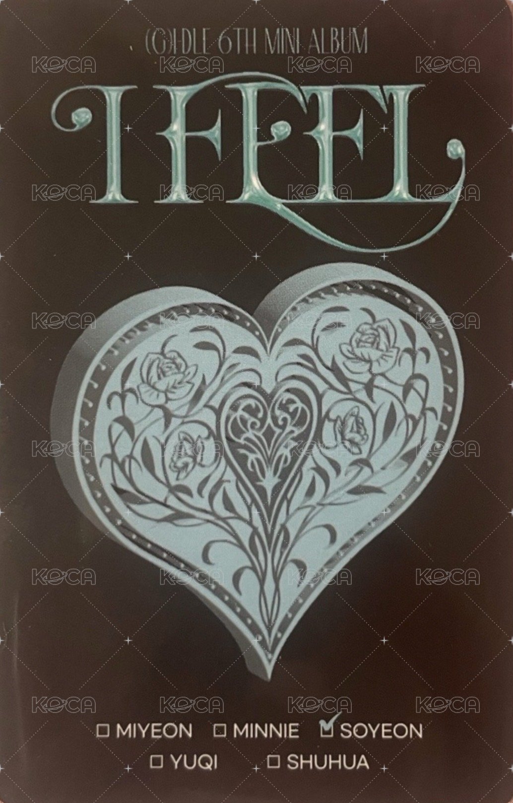 I feel 專輯卡  背面