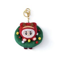 聖誕MINITEEN 鑰匙圈吊飾 花圈吊飾娃