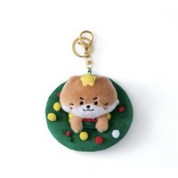 聖誕MINITEEN 鑰匙圈吊飾 花圈吊飾娃