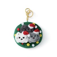 聖誕MINITEEN 鑰匙圈吊飾 花圈吊飾娃