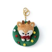 聖誕MINITEEN 鑰匙圈吊飾 花圈吊飾娃