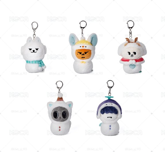 現貨 全新 TXT PPULBATU 雪人娃⛄️ 坐姿娃 鑰匙圈 wvs購入