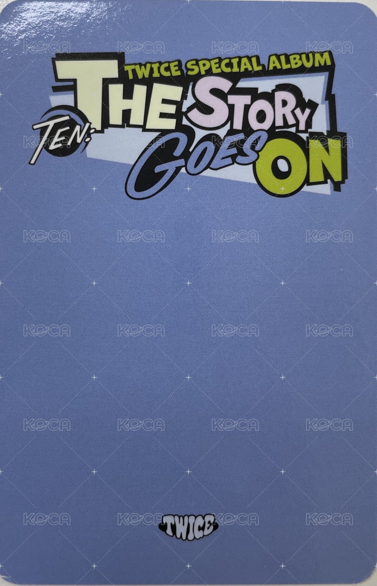 十週年特別專 專輯卡 預售禮 背面