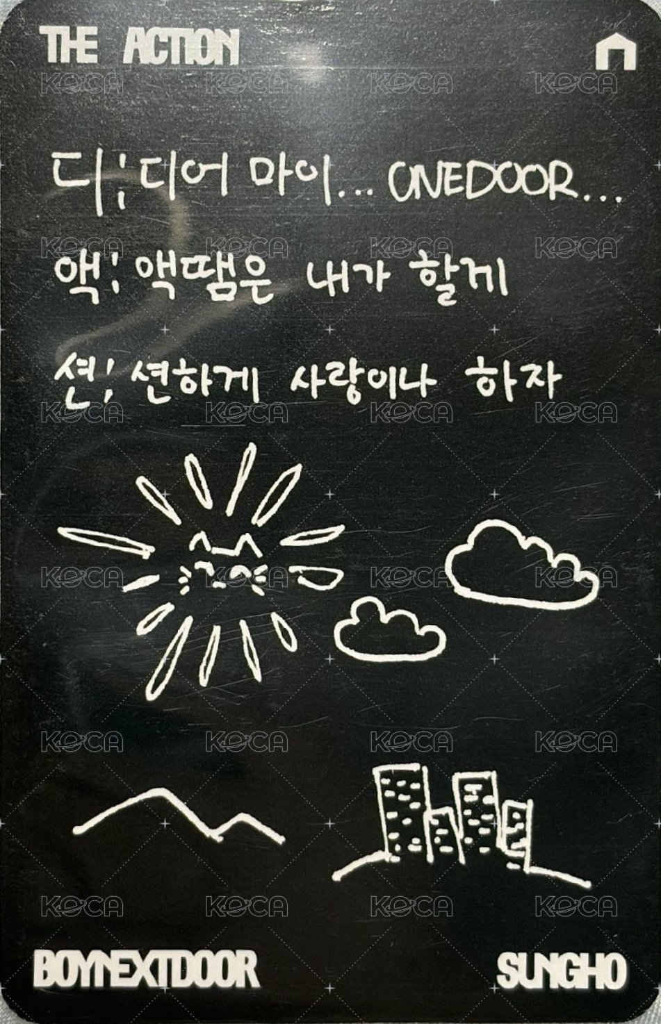 The Action 專輯卡 Pause Ver. 背面