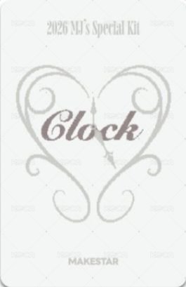 MJ's Special Kit [CLOCK] ms 簽售卡  背面
