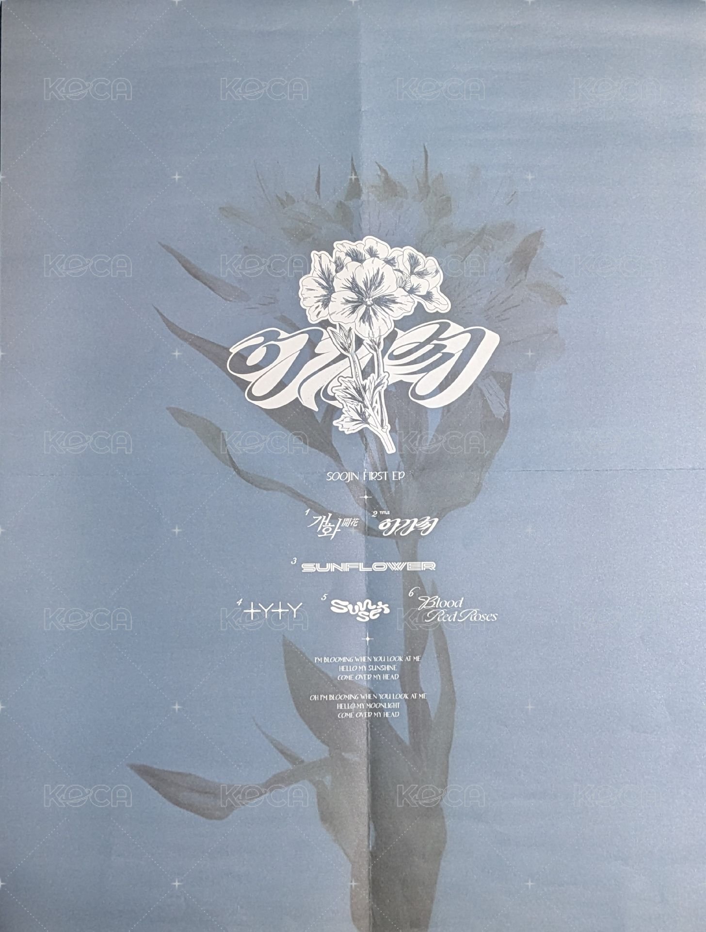 AGASSY 海報 預購 JC藍版 背面