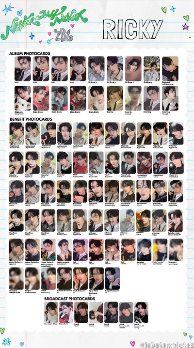 Ricky 正規一 簽售卡