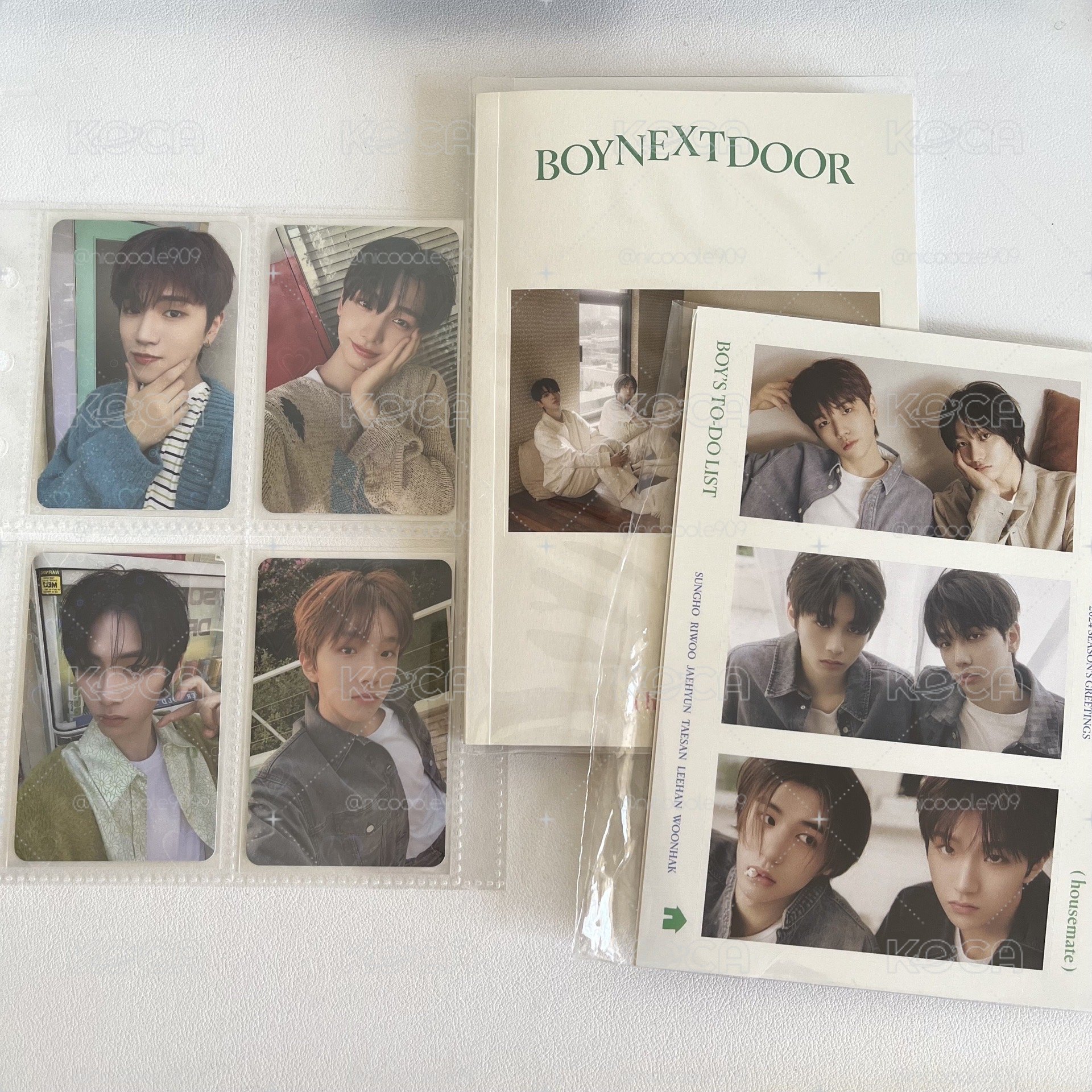 BOYNEXTDOOR 2024年曆小卡