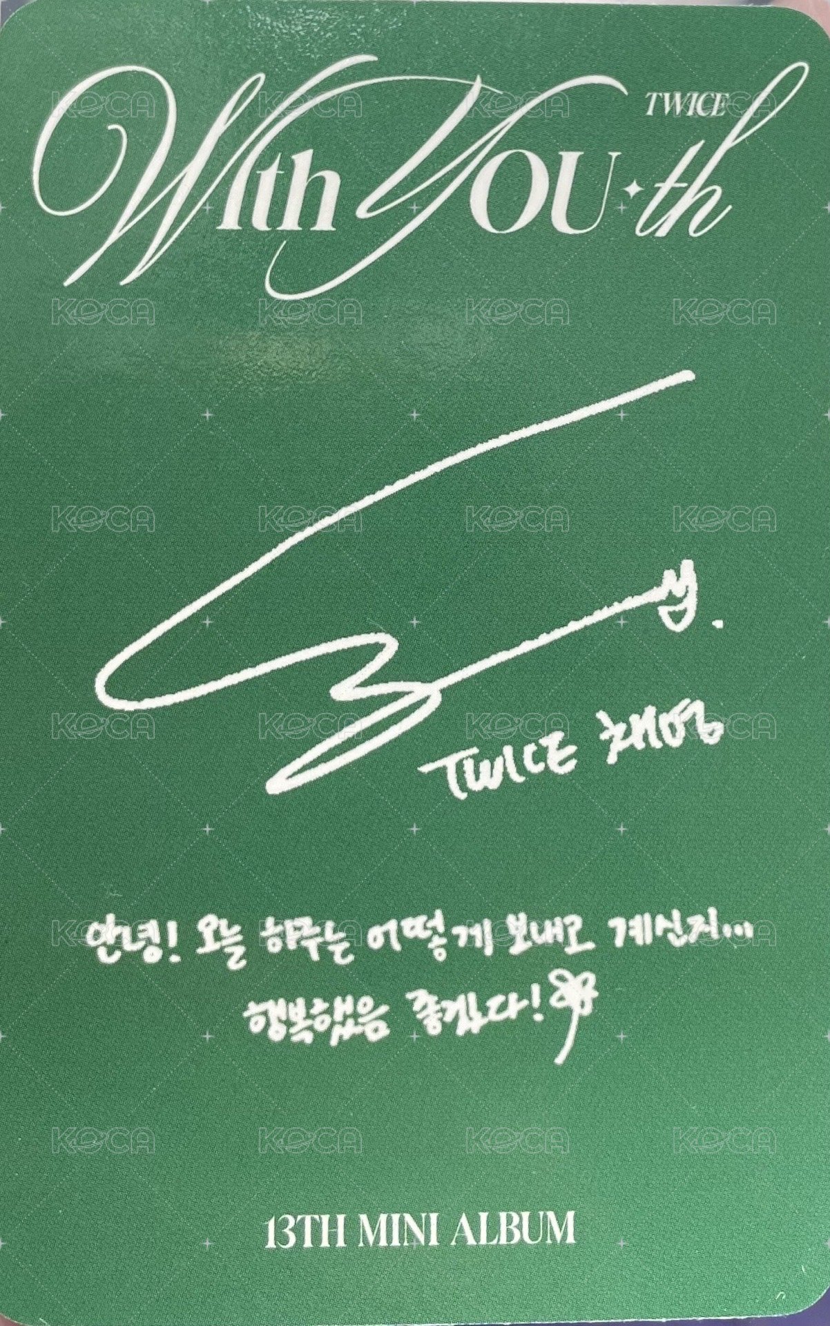 迷13 專輯卡  背面