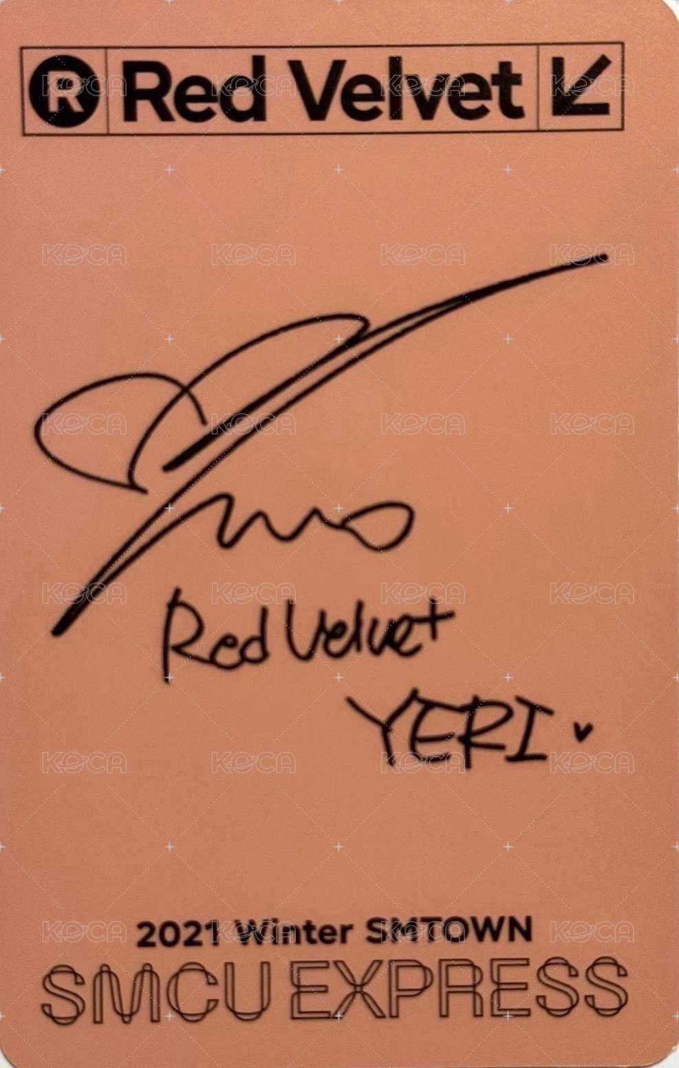 2021冬專 專輯卡  背面