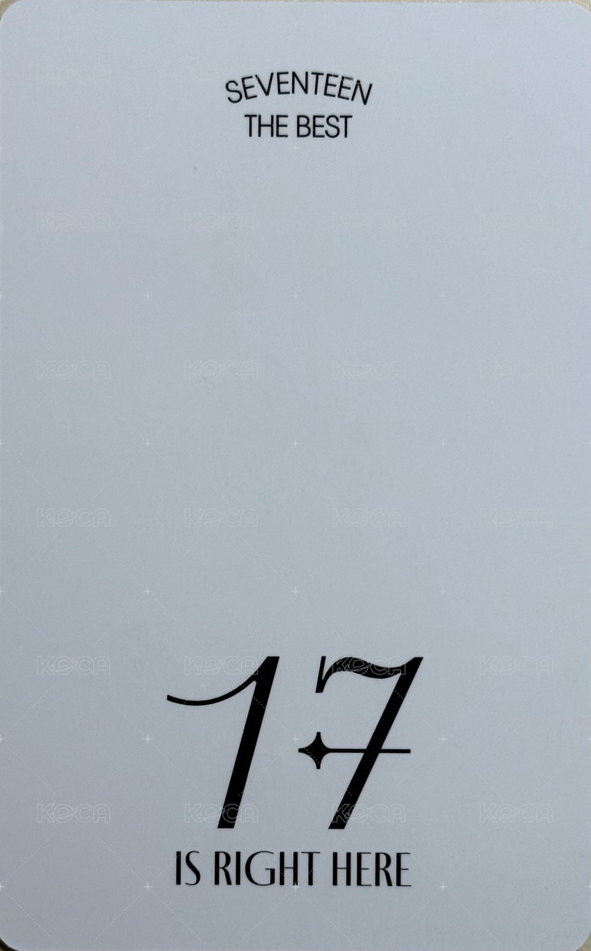 精選專 日咖 抽選卡  背面