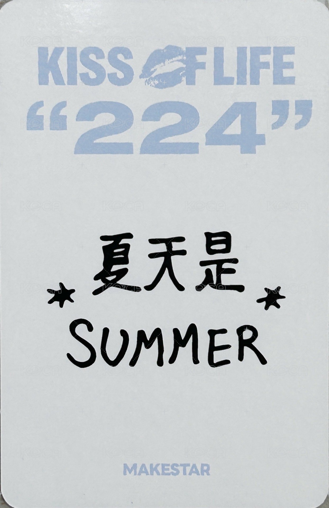 224 ms 台北 簽售卡 白色小熊 ver. 背面