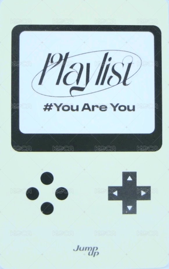 Playlist #You Are You ju 2.0 簽售卡 遊戲機 ver. 背面