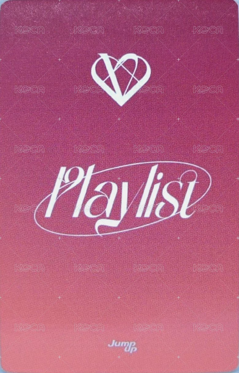 Playlist #You Are You ju 2.0 簽售卡 躲避陽光 ver. 背面