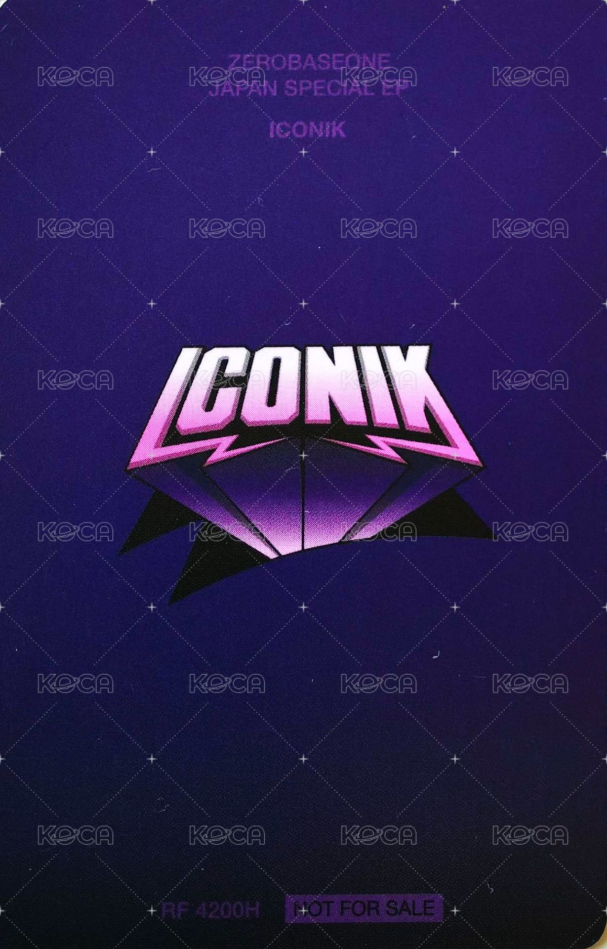 正1日專 專輯卡 Half Heart (Left) ver. 背面