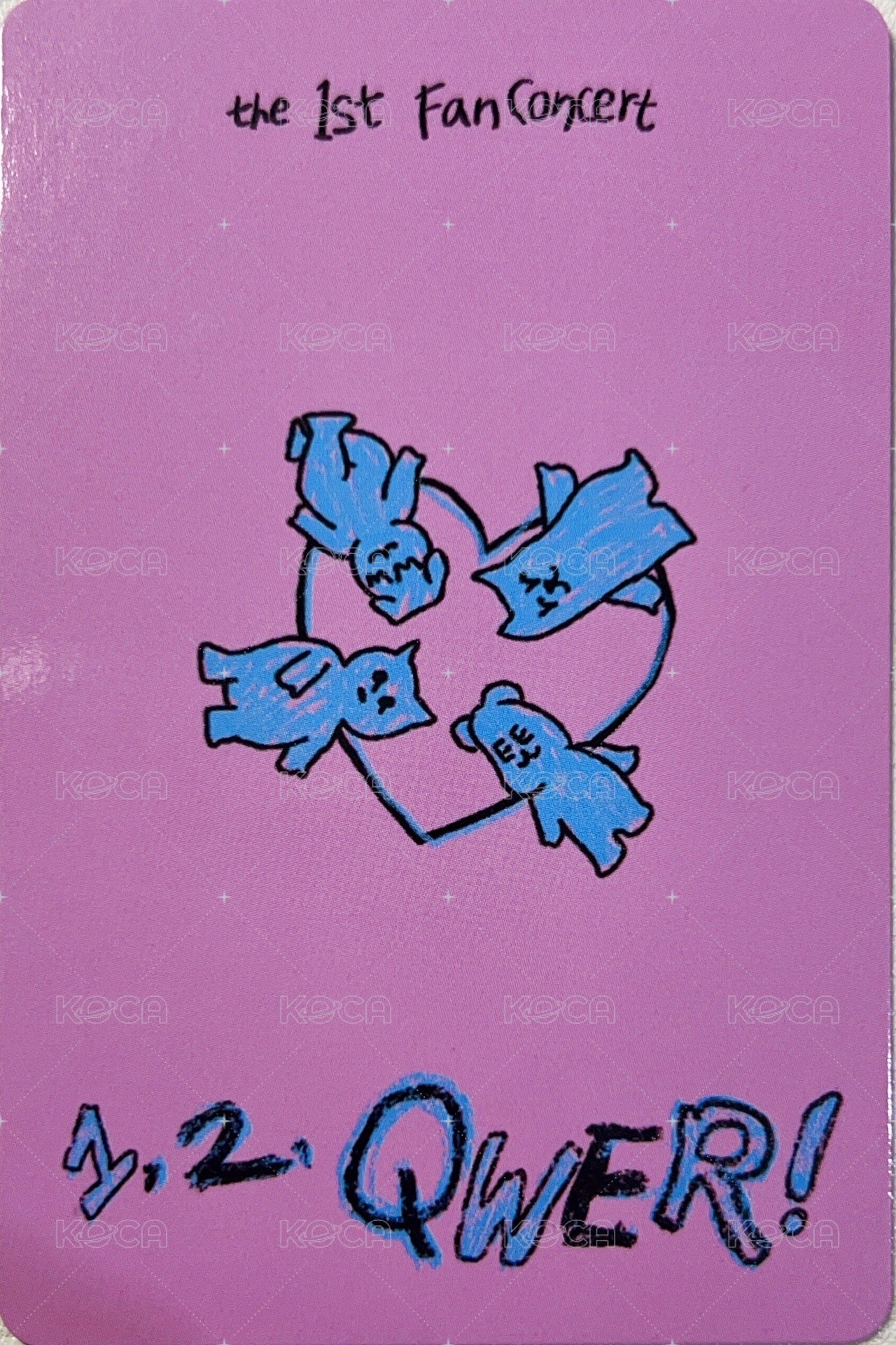 VOD 演唱會 DVD / CD 卡 塔 韓國ver. 背面