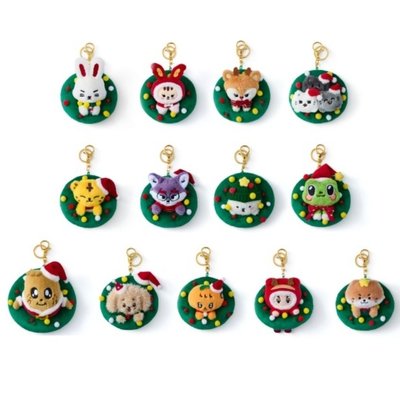 聖誕MINITEEN 鑰匙圈吊飾 花圈吊飾娃