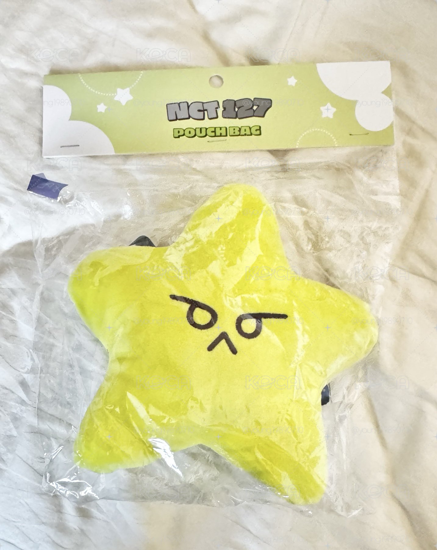 ⚡️NCT 127 愛寶樂園 Everland 海星 娃包 包包 pouch bag 金道英