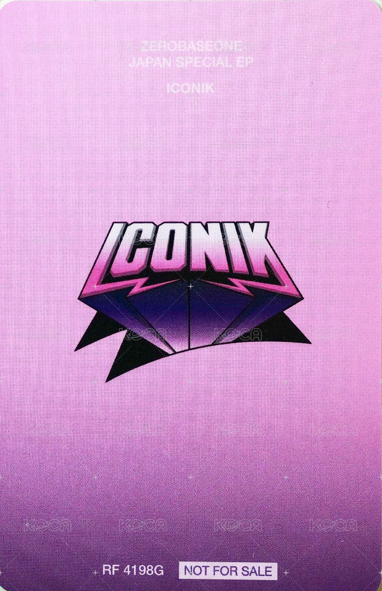 正1日專 專輯卡 Side Profile ver. 背面