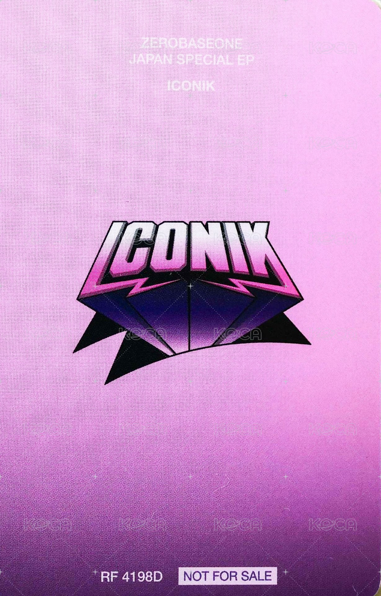 正1日專 專輯卡 Side Profile ver. 背面