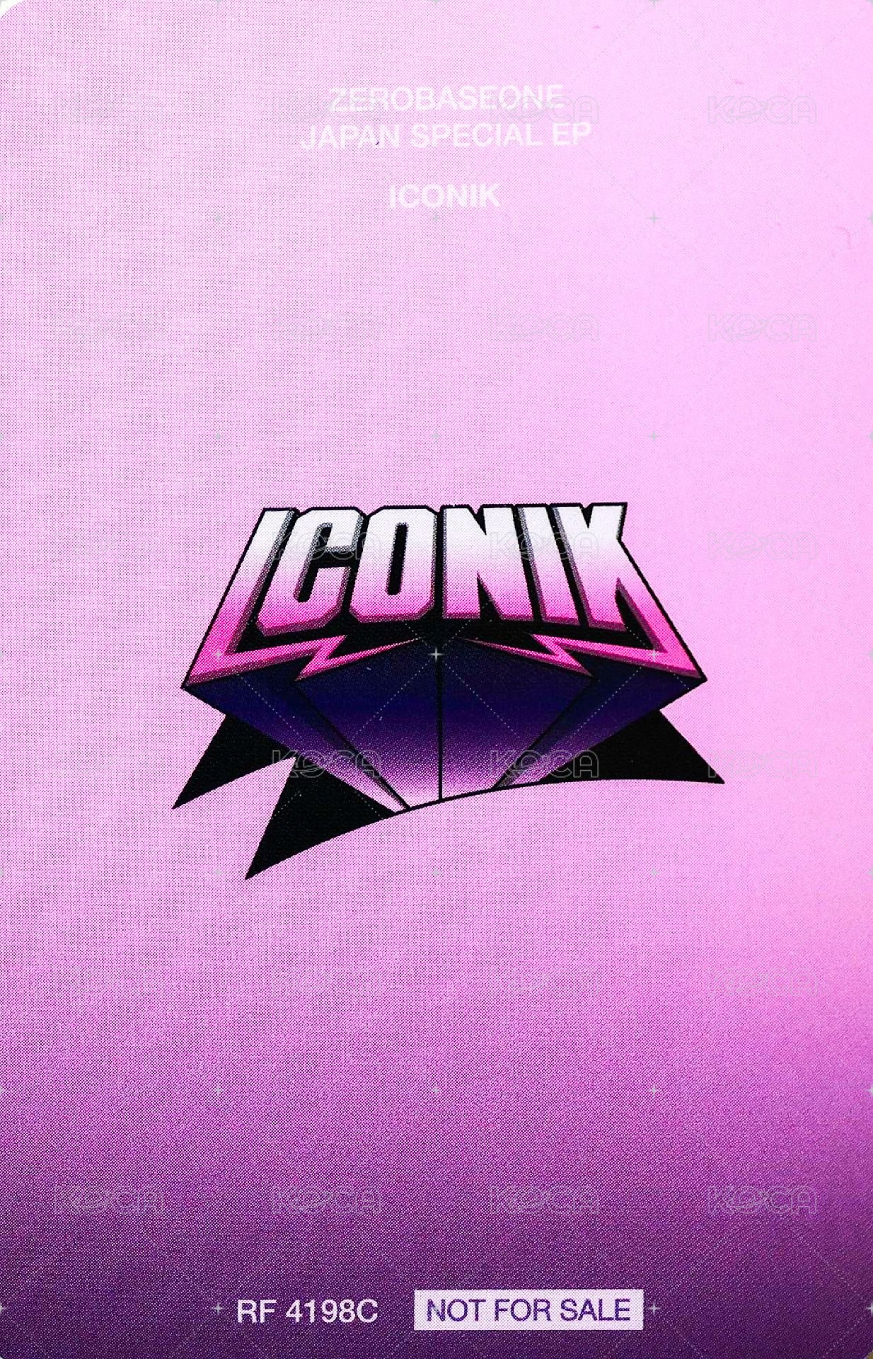 正1日專 專輯卡 Side Profile ver. 背面