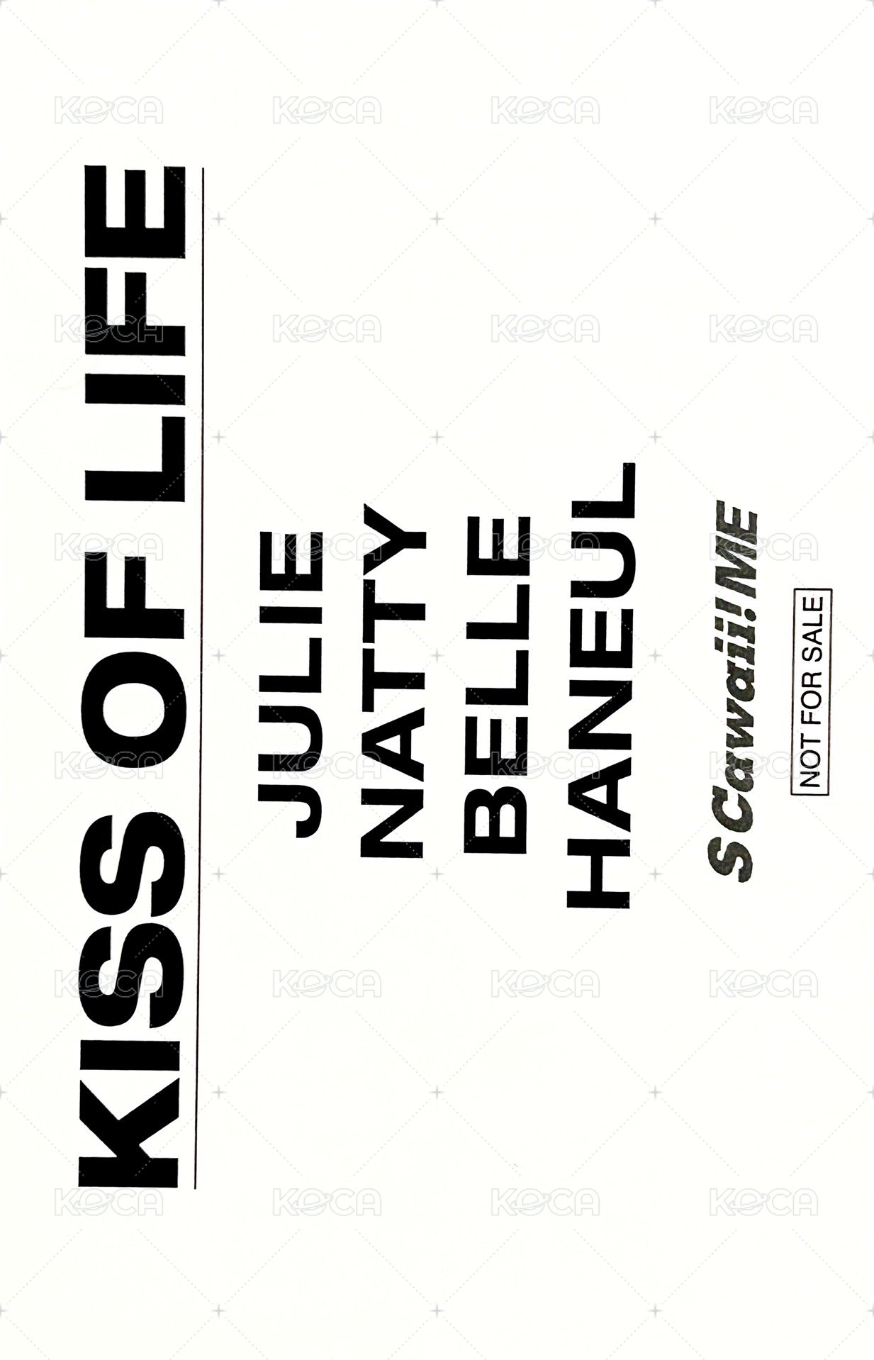 Scawaii!ME 2025 SUMMER 雜誌卡 團卡 背面