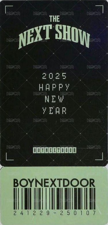 25年曆 快閃店 滿額卡 票根 24雙人 背面