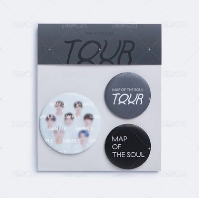 BTS MOTS TOUR MD團體金屬徽章