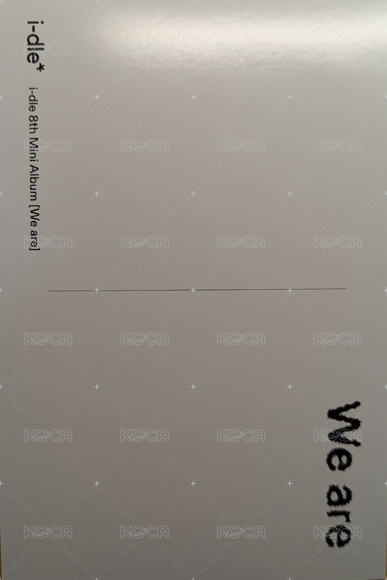 We are QQ音樂 明信片 數專臻享卡 背面