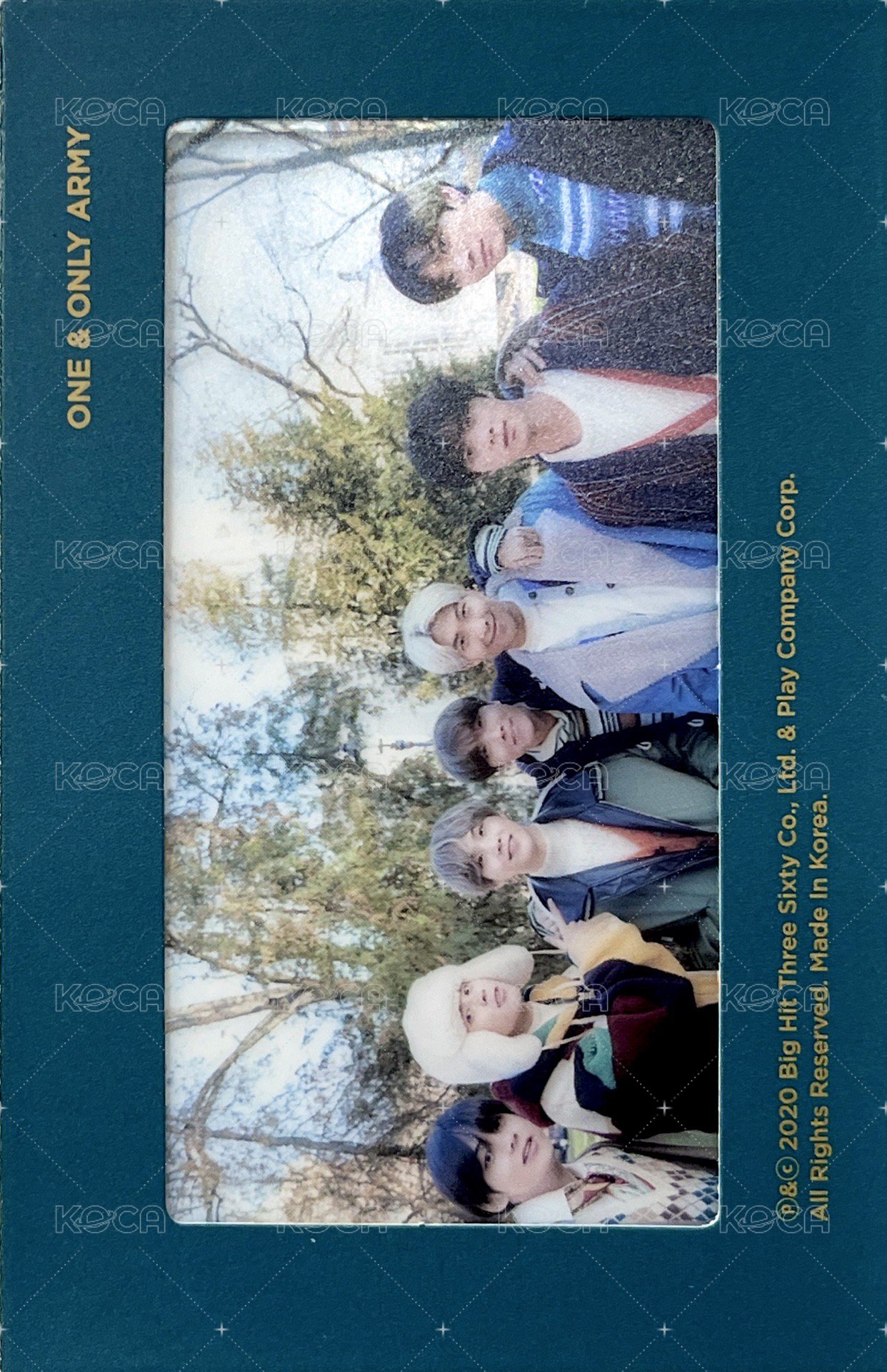 2020冬寫 周邊卡 團體底片 背面