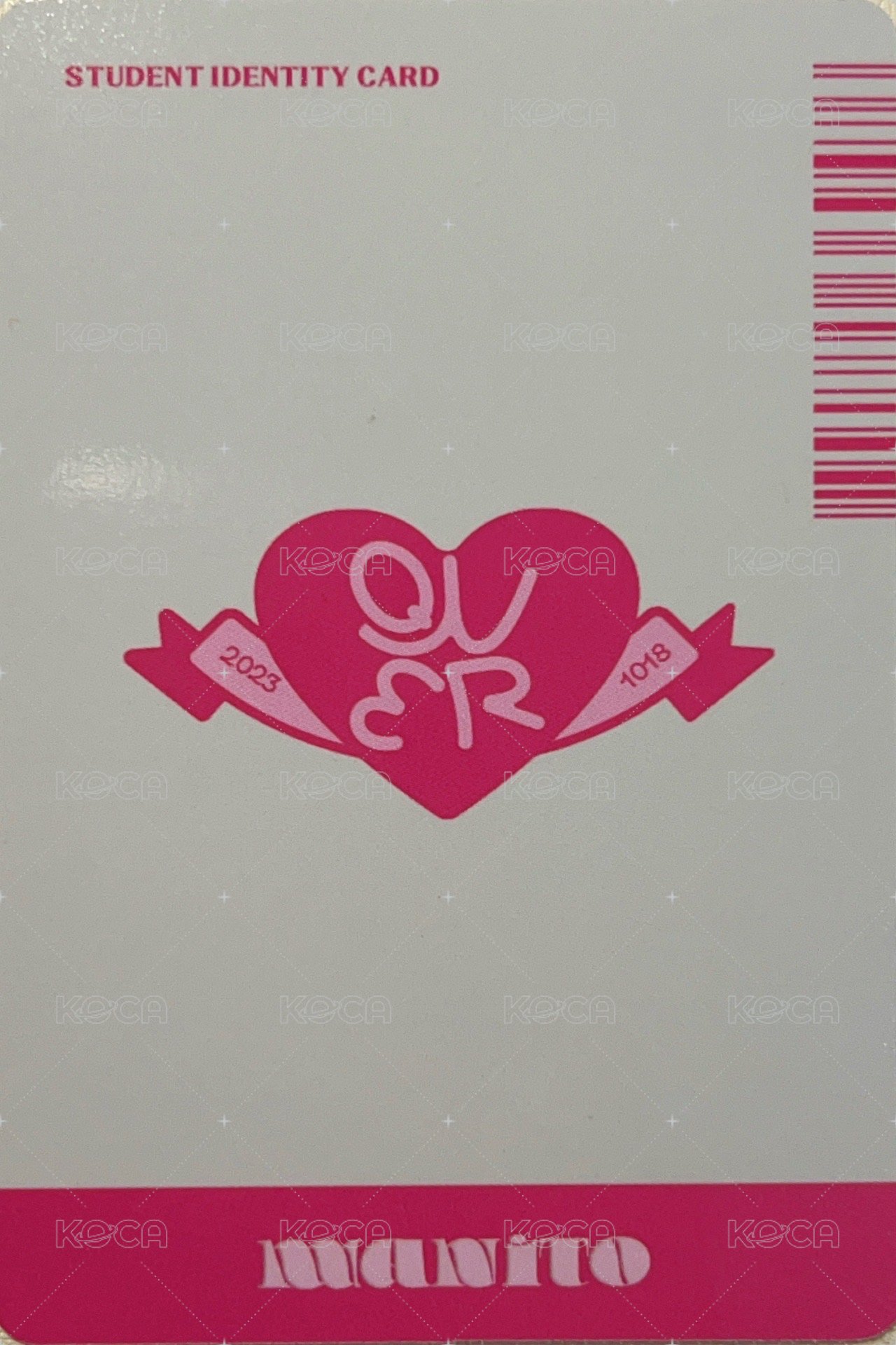 迷一 專輯卡 secret ver. ID卡 背面