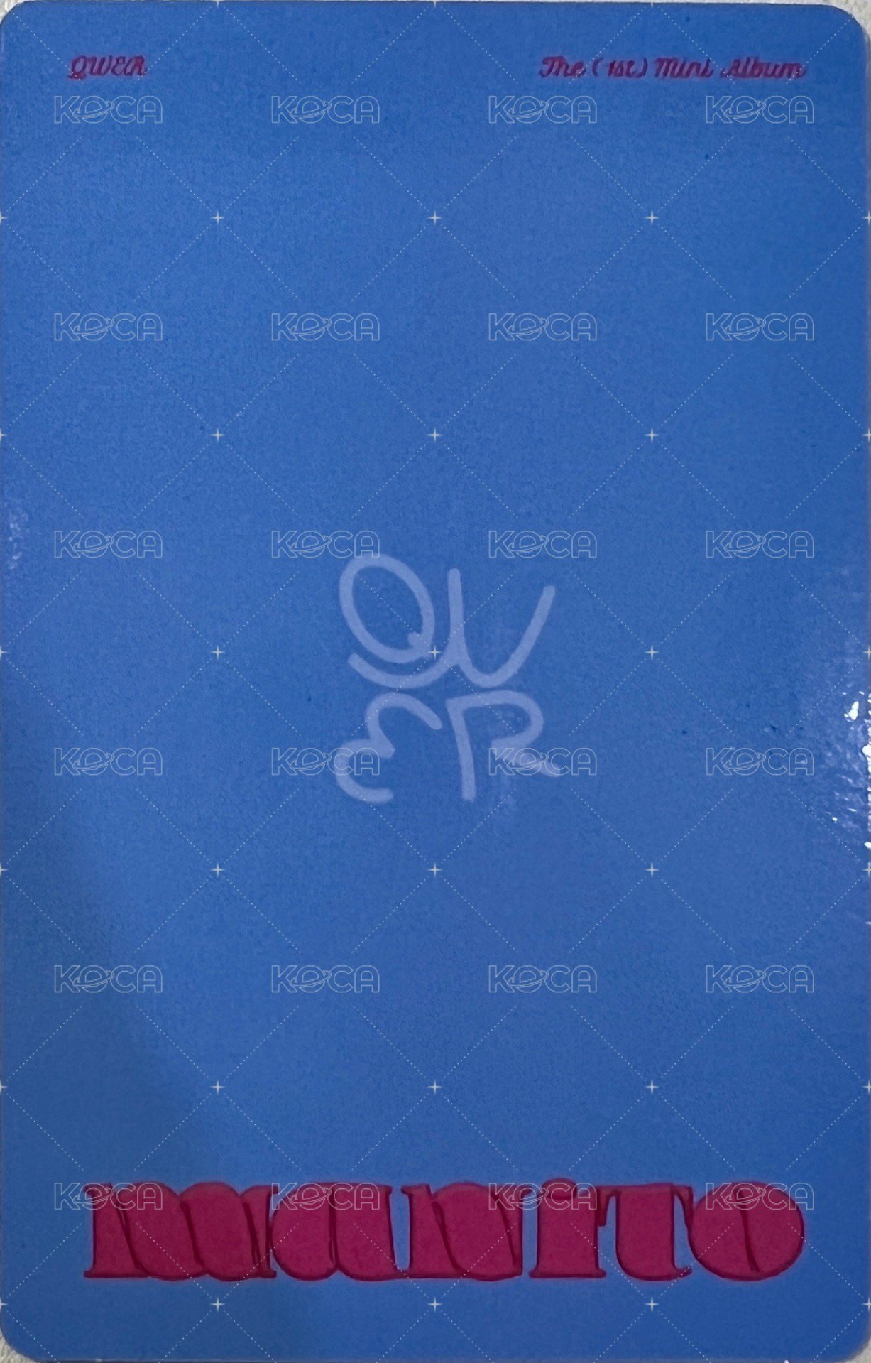 迷一 專輯卡 secret ver. B 背面