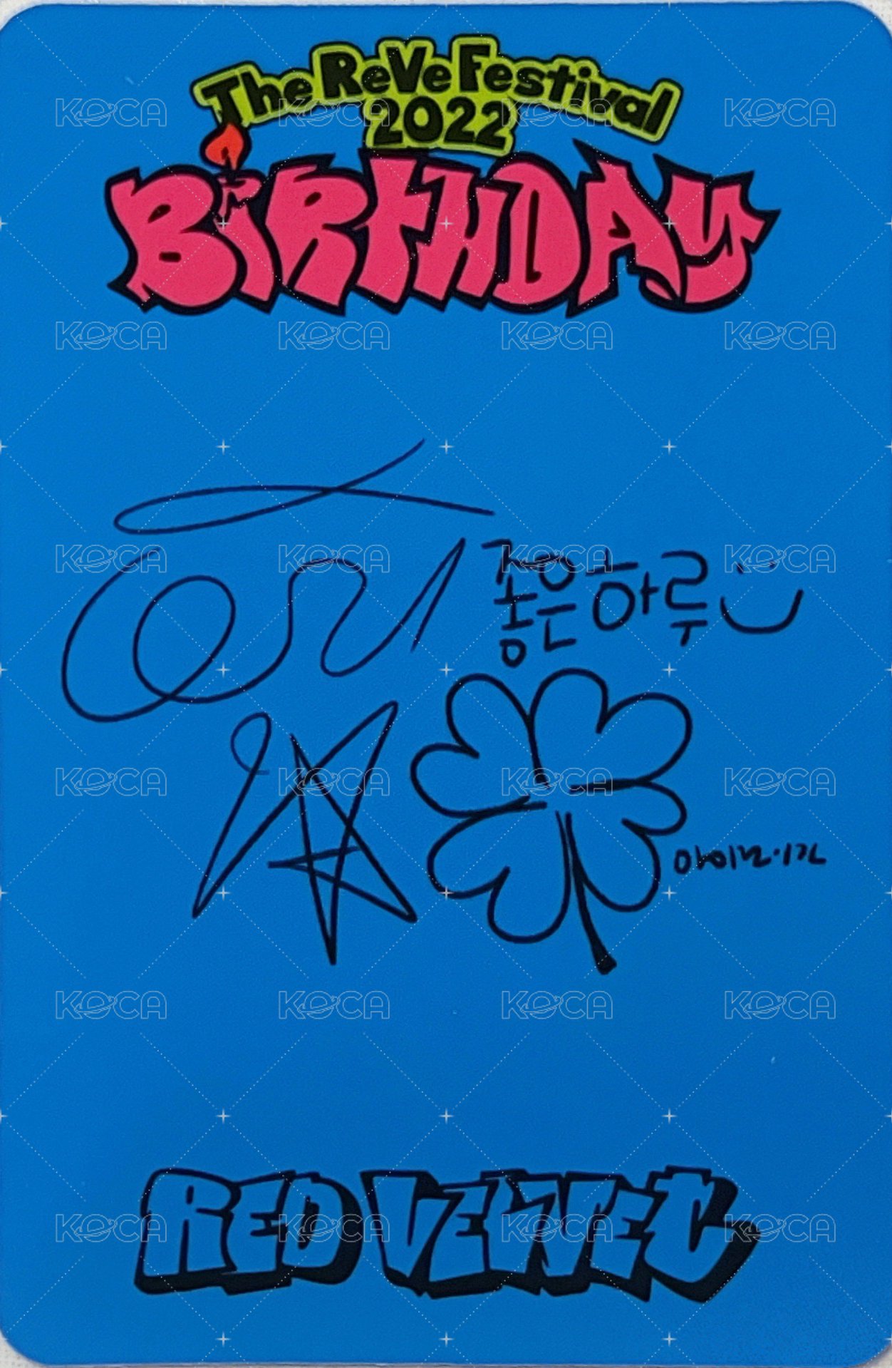Birthday 專輯卡  背面