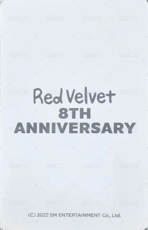 8週年 周邊卡 項鍊姐 背面