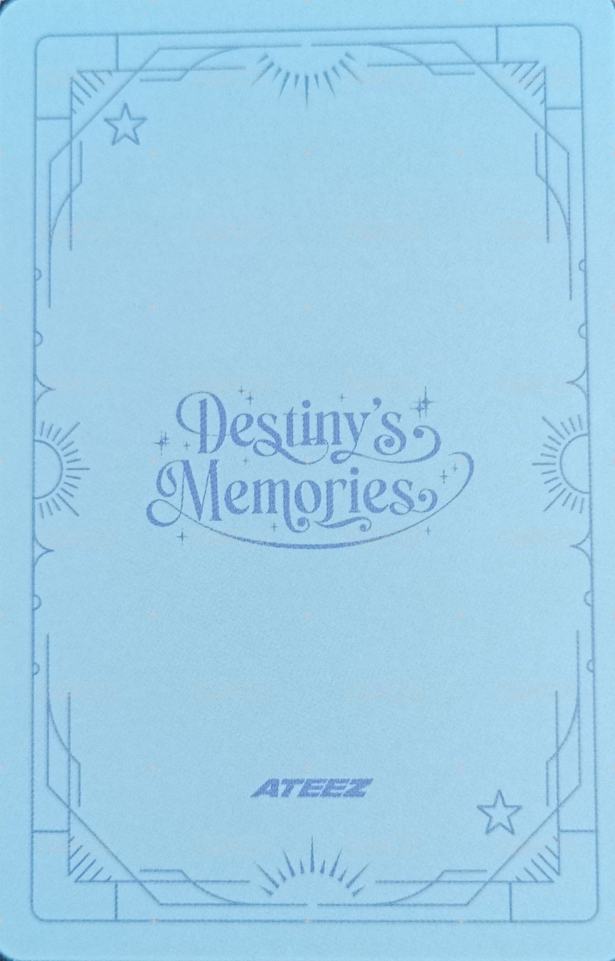 Destiny’s Memories 周邊卡 TOKYO HANDKERCHIEF 背面