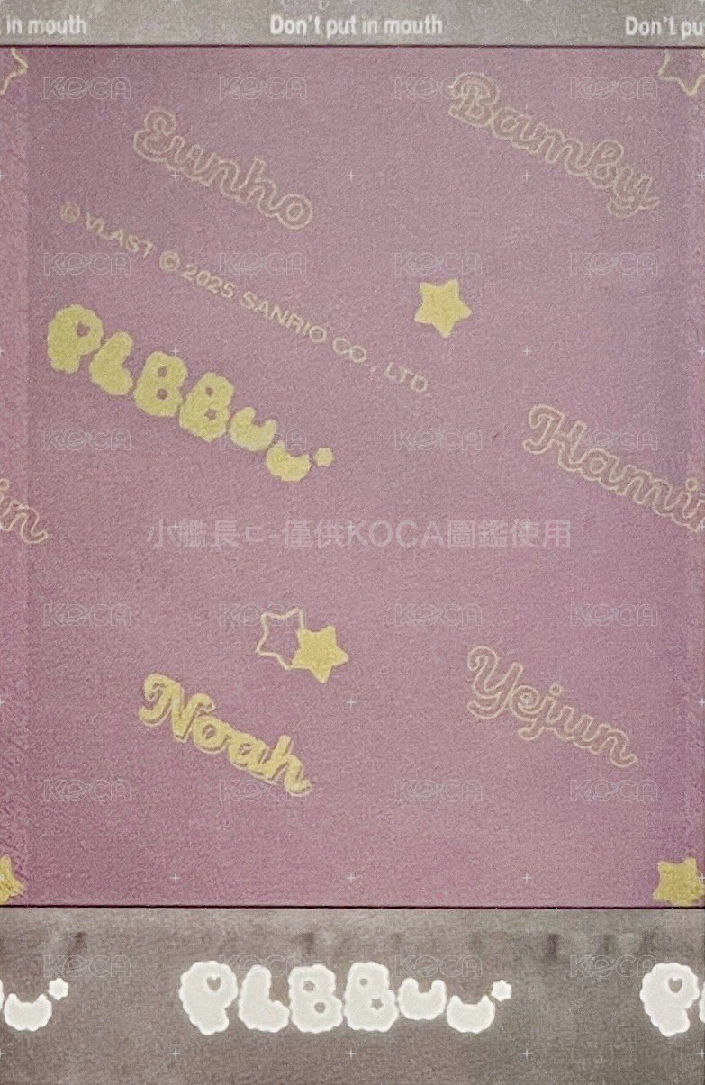 BBUU! 娃專 專輯卡 拍立得風小卡 背面