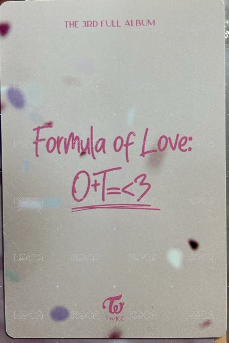 正規三 專輯卡 預售禮 背面