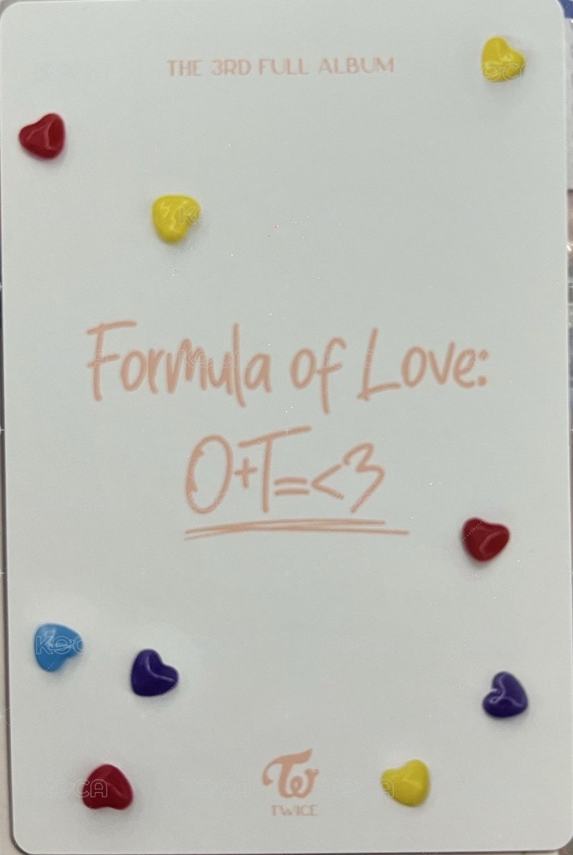 正規三 專輯卡 預售禮 背面