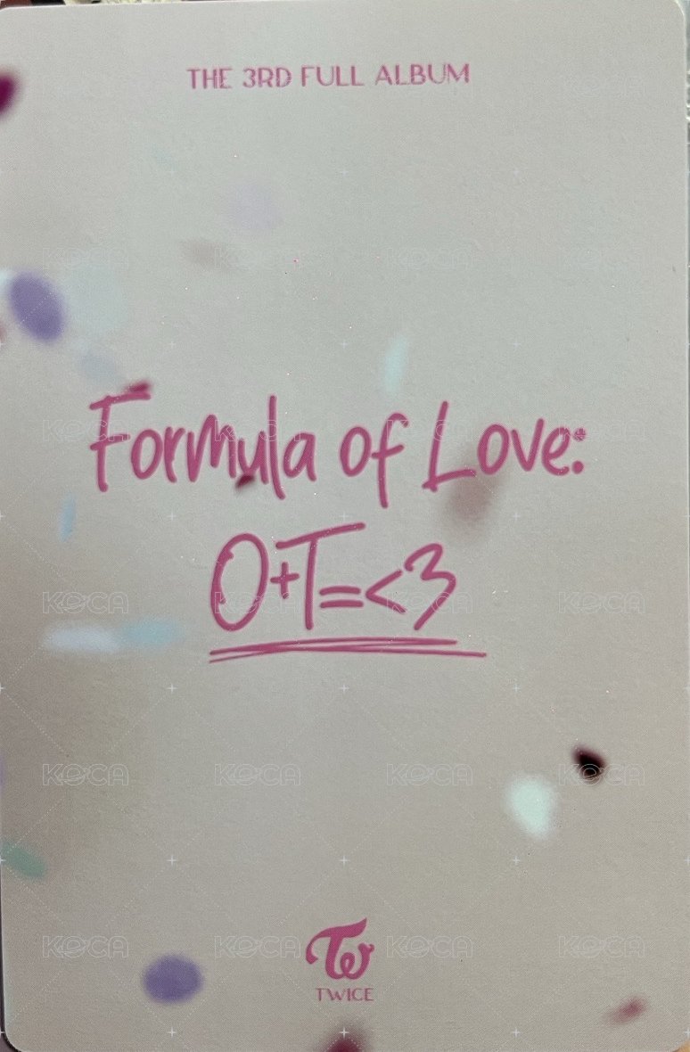 正規三 專輯卡 預售禮 背面