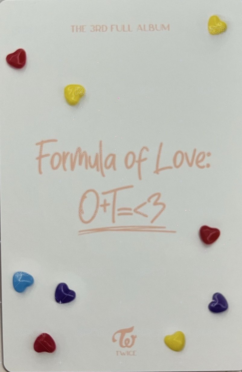 正規三 專輯卡 預售禮 背面